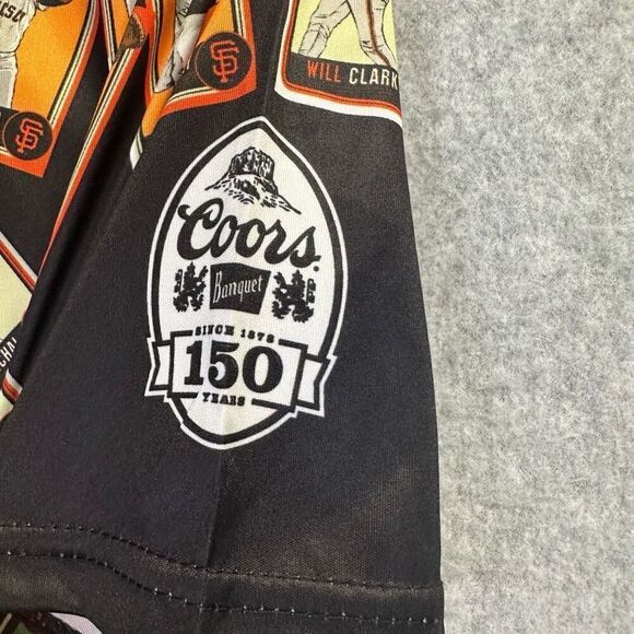 SF Giants baseball button front shirt mens Medium hawaiian sports gorpcore - Picture 7 of 7